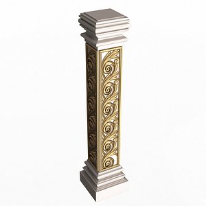 3D model Stair Baluster 04