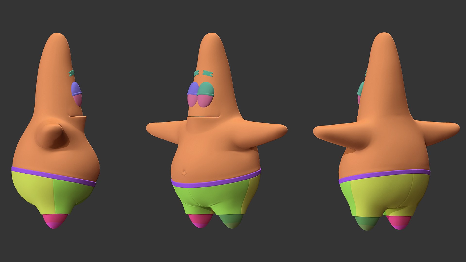 Patrick Star Movie Character Cinematic 8K 3D Model - TurboSquid 2025270