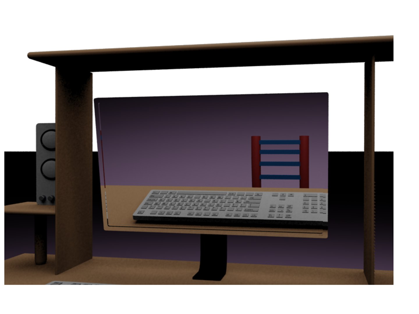 Computer Table 3d 3ds