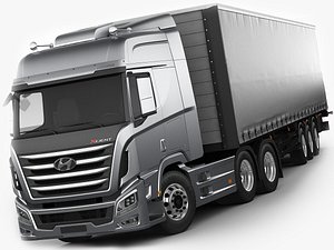Hyundai Xcient with trailer