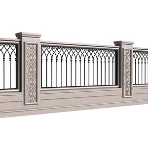 3D Fence in oriental style