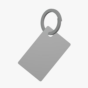 Keychain Brand Tag - Geometry Only No Textures No Materials 3D