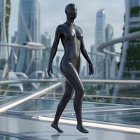 Female Mannequin Rigged For Maya