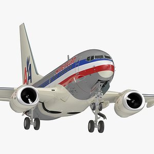 Boeing 737-600 American Airlines 3D Model