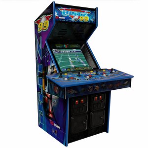 3D model Football Blitz Arcade Cabinet Retro
