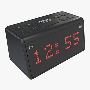3D Alarm Clock 08 Modern model