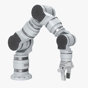 Robotic Arm 3 White Gripper 3 3D