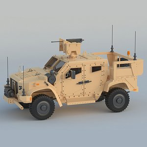 Oshkosh L-ATV in M1278 Heavy Guns Carrier 3D model
