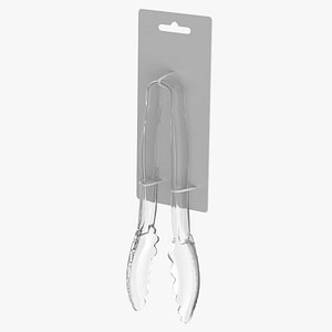 Tongs Type 01 Clear Blank and Generic Label 3D