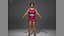 Pink Female Dress 05 for UE5x All MetaHuman Body Ready Rigged Outfit