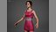 Pink Female Dress 05 for UE5x All MetaHuman Body Ready Rigged Outfit
