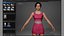 Pink Female Dress 05 for UE5x All MetaHuman Body Ready Rigged Outfit