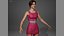 Pink Female Dress 05 for UE5x All MetaHuman Body Ready Rigged Outfit