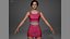 Pink Female Dress 05 for UE5x All MetaHuman Body Ready Rigged Outfit