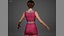 Pink Female Dress 05 for UE5x All MetaHuman Body Ready Rigged Outfit
