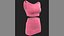 Pink Female Dress 05 for UE5x All MetaHuman Body Ready Rigged Outfit