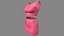 Pink Female Dress 05 for UE5x All MetaHuman Body Ready Rigged Outfit