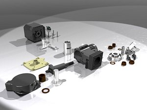 3d model engine rendered