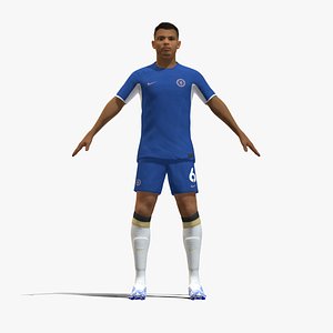 3D Rigged Thiago Silva Chelsea 2024