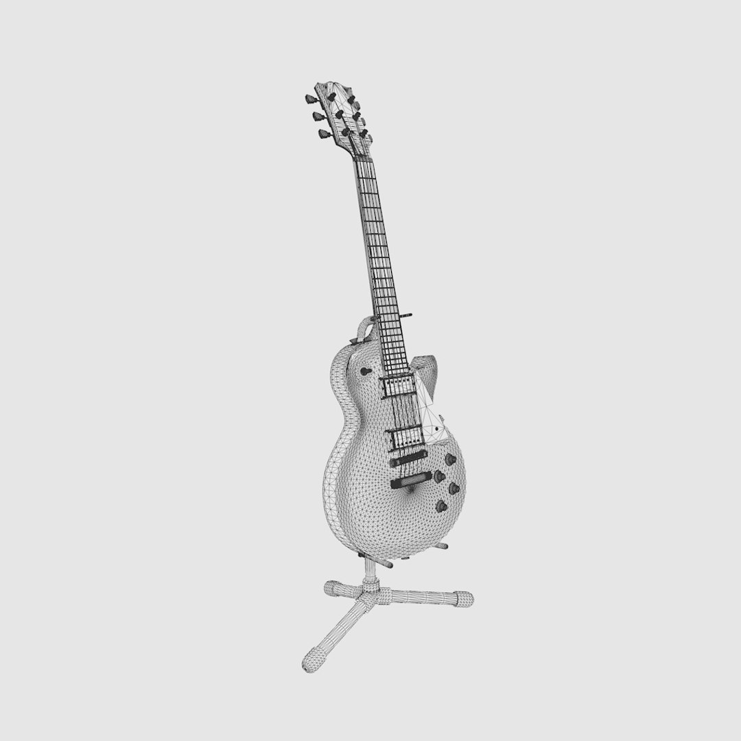 Free guitar model - TurboSquid 1189248
