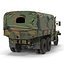 Camión de carga militar m35a2 de EE. UU. Modelo Rigged Camo 3D