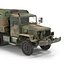 Camión de carga militar m35a2 de EE. UU. Modelo Rigged Camo 3D