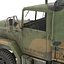 Camión de carga militar m35a2 de EE. UU. Modelo Rigged Camo 3D