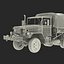 Camión de carga militar m35a2 de EE. UU. Modelo Rigged Camo 3D