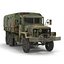 Camión de carga militar m35a2 de EE. UU. Modelo Rigged Camo 3D