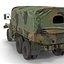 Camión de carga militar m35a2 de EE. UU. Modelo Rigged Camo 3D