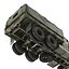 Camión de carga militar m35a2 de EE. UU. Modelo Rigged Camo 3D