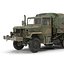 Camión de carga militar m35a2 de EE. UU. Modelo Rigged Camo 3D