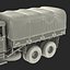 Camión de carga militar m35a2 de EE. UU. Modelo Rigged Camo 3D