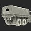 Camión de carga militar m35a2 de EE. UU. Modelo Rigged Camo 3D