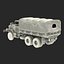 Camión de carga militar m35a2 de EE. UU. Modelo Rigged Camo 3D