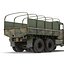 Camión de carga militar m35a2 de EE. UU. Modelo Rigged Camo 3D