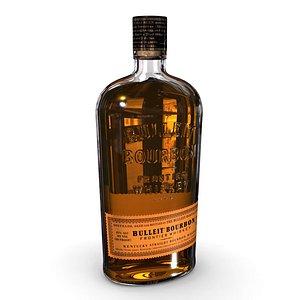 3D bulleit bourbon 75cl bottle