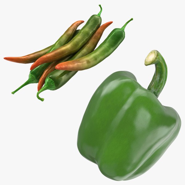 Green Pepper Collection 2 3D model