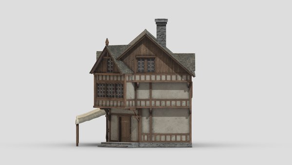 modelo 3d Medieval Building 01 Low Poly PBR Realistic - TurboSquid 1973775