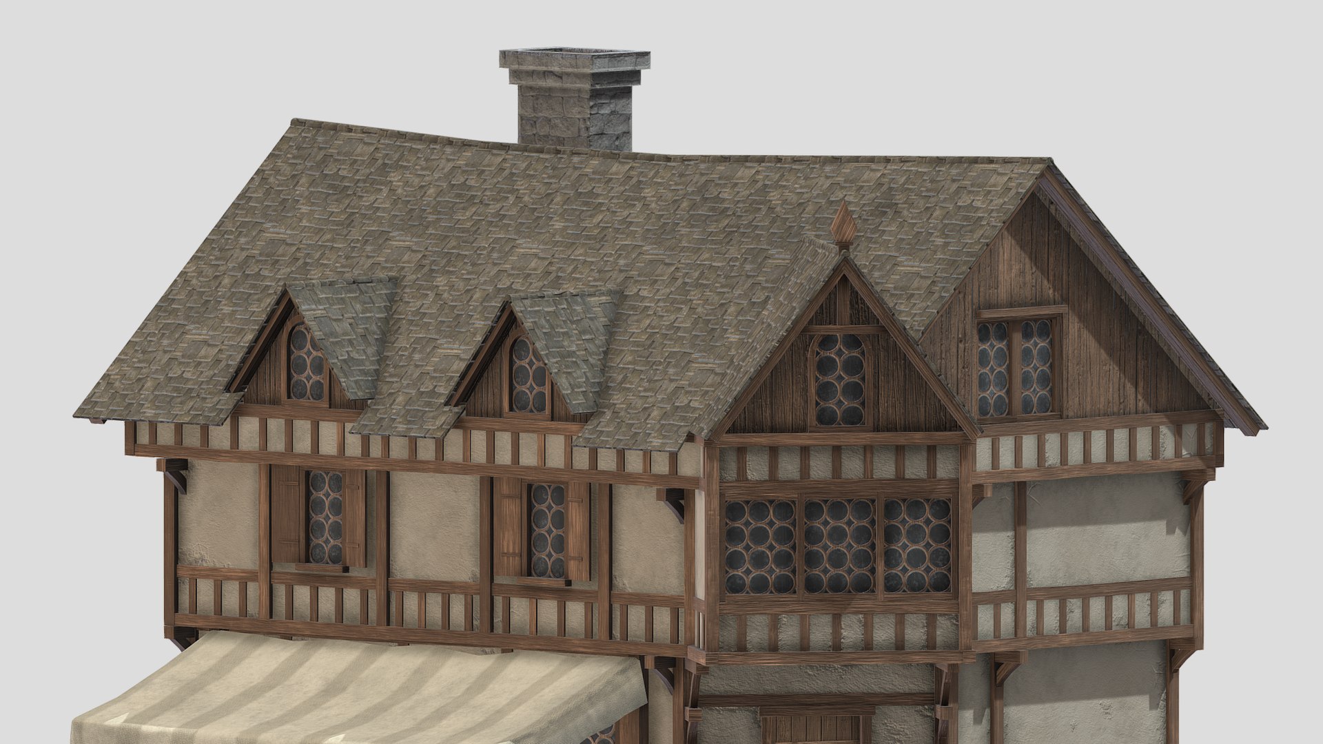 Medieval Building 01 Low Poly PBR Realistic Model - TurboSquid 1973775