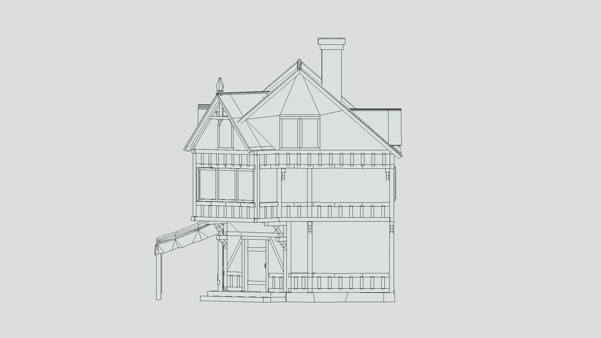 Medieval Building 01 Low Poly PBR Realistic Model - TurboSquid 1973775