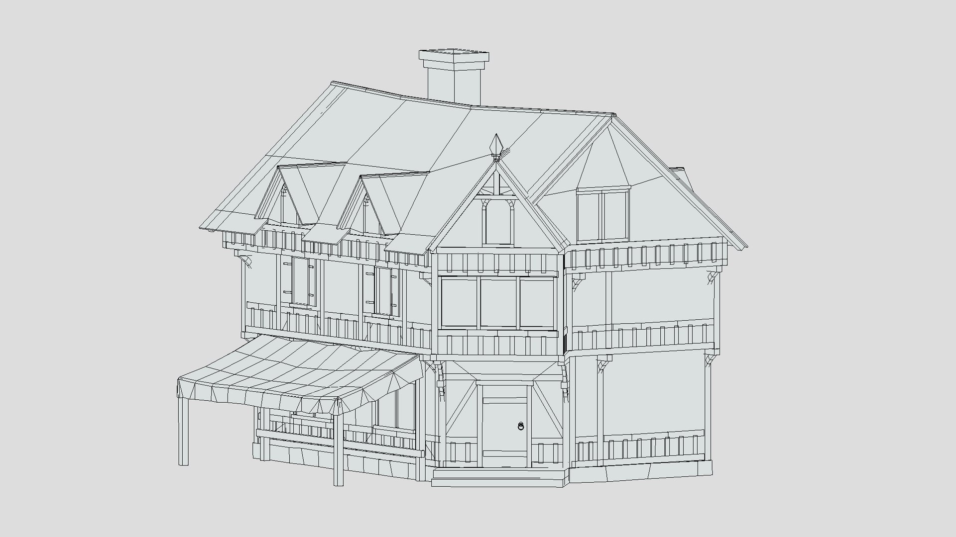 Medieval Building 01 Low Poly PBR Realistic Model - TurboSquid 1973775