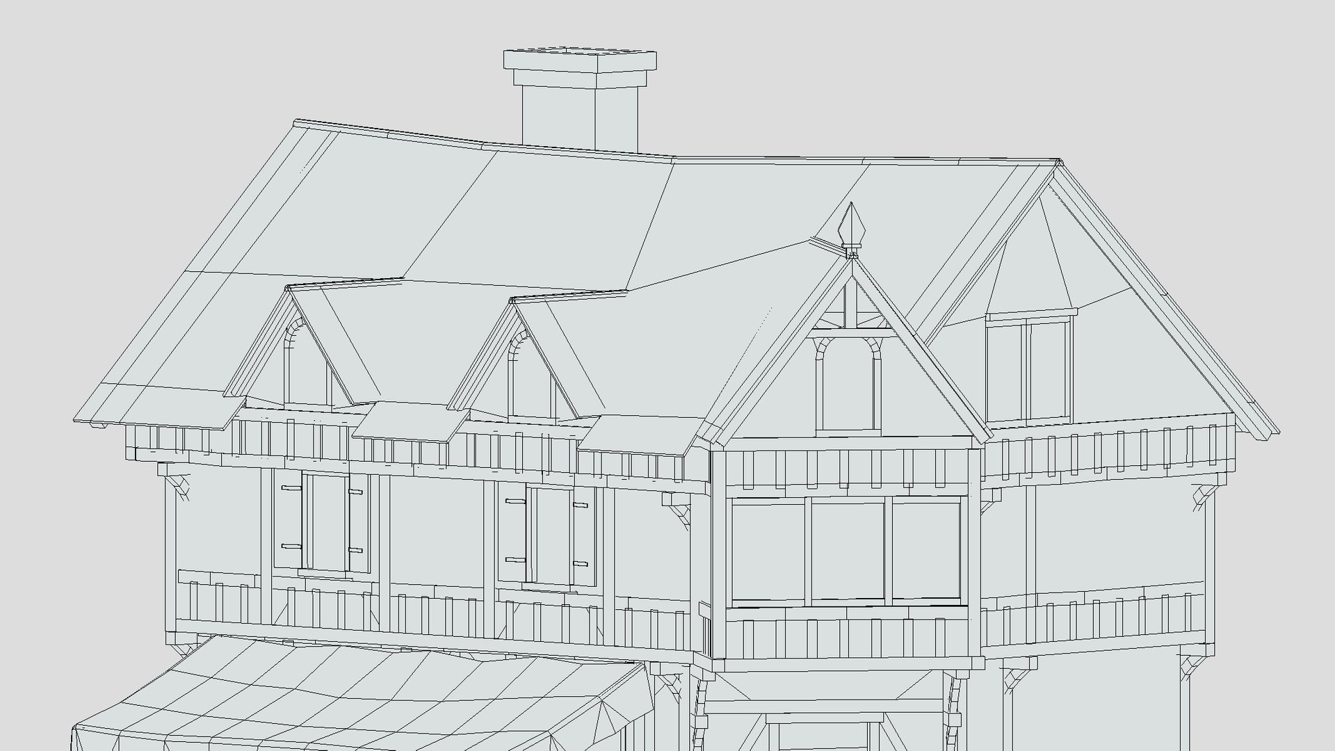 Medieval Building 01 Low Poly PBR Realistic Model - TurboSquid 1973775