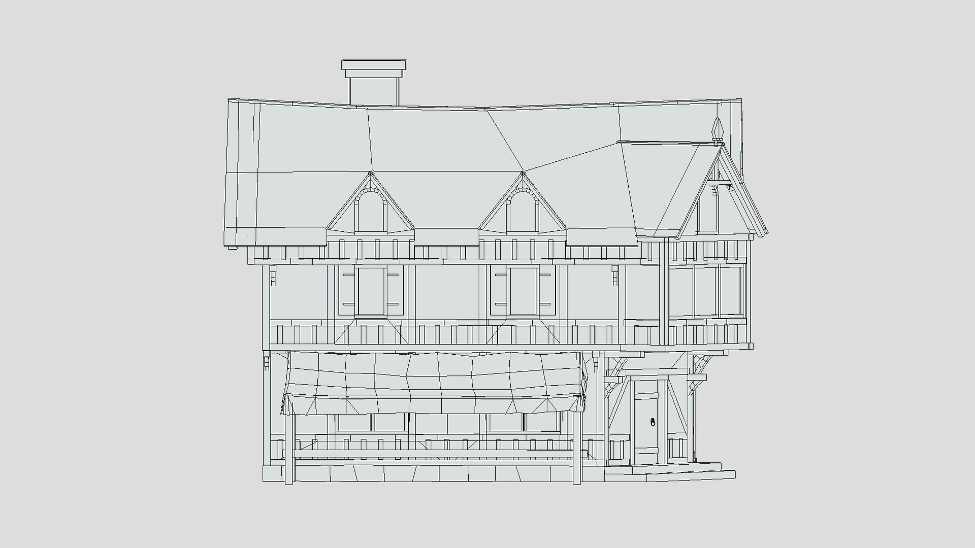 Medieval Building 01 Low Poly PBR Realistic Model - TurboSquid 1973775