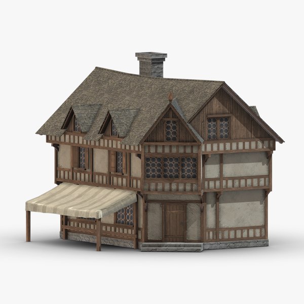 modelo 3d Medieval Building 01 Low Poly PBR Realistic - TurboSquid 1973775