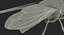 Fly Pose 2 with Fur 3D Model