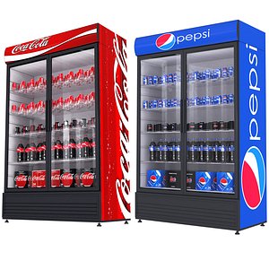 pepsi coca fridges model