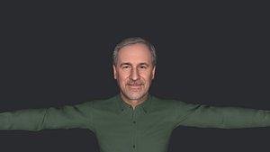 Steven Spielberg Hyper Realistic Full Body Fully Rigged Character