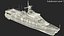 3D Russian Ship 22460 Okhotnik with Helicopter Rigged for Maya model