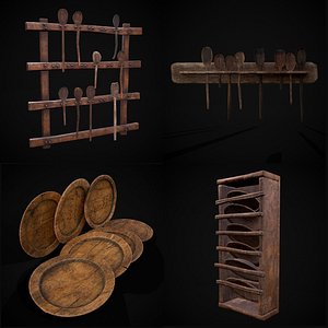 Medieval Prop Mix Forty Nine 3D model